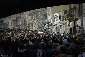 Manifestation à Marseille, Charlie Hebdo, France.