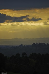 Coucher de Soleil à Salento, Quindio, Colombie