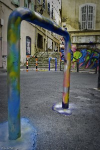 Street Art au Panier, Marseille, France.