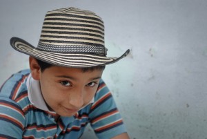 Portrait d'un jeune colombien, Cauca, Colombie.
