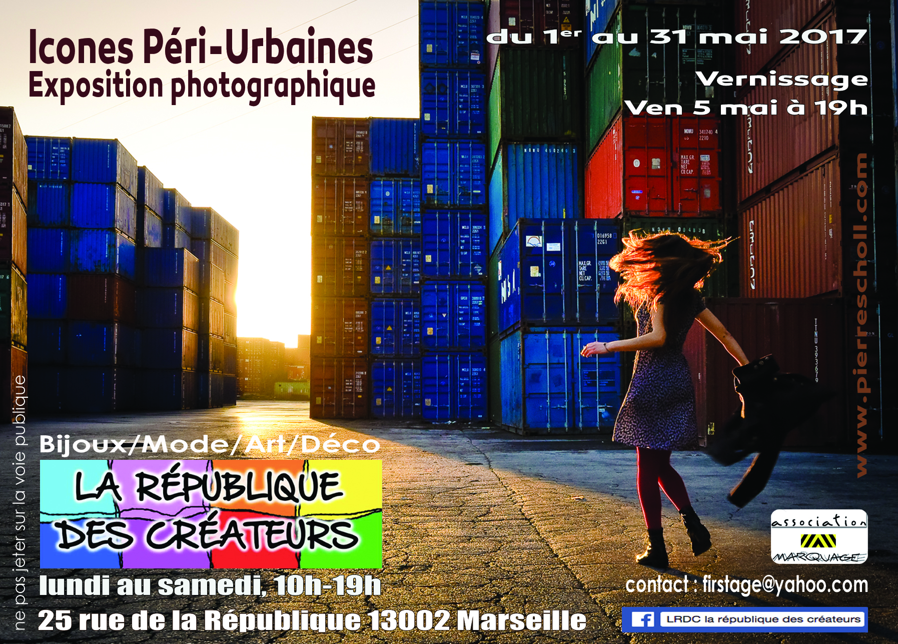 Affiche Expo LRDC Icones Péri-Urbaines Pierre Scholl