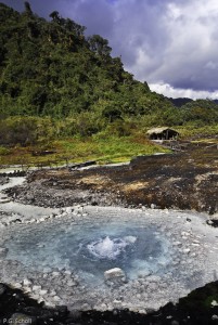 Source de la rivière blanche, thermes de San Juan, volcan Purace