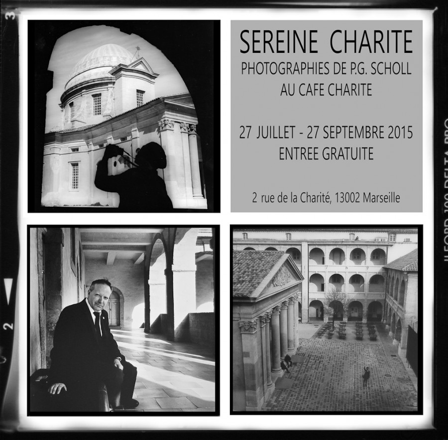 exposition "Sereine Charité" au Charité Café, Vieille Charité, Marseille