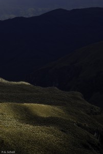 Percée de soleil sur l'Altiplano Colombien