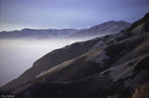 Sur les flancs du Volcan Huaynaputina, au dessus d'Omate, Pérou,